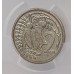 NEW ZEALAND 1987 . TWO 2 CENTS COIN . MINT ERROR . STRUCK ON CuNi PLANCHET
